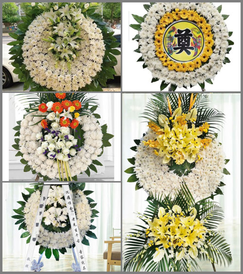 山东青岛胶州市胶东街道南堤子村花圈速递